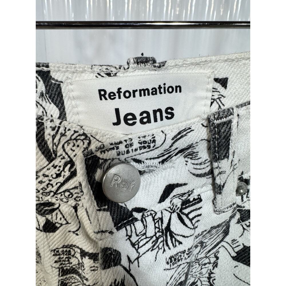 Reformation Comic High Rise Straight Leg Size 23 - Picture 3 of 6